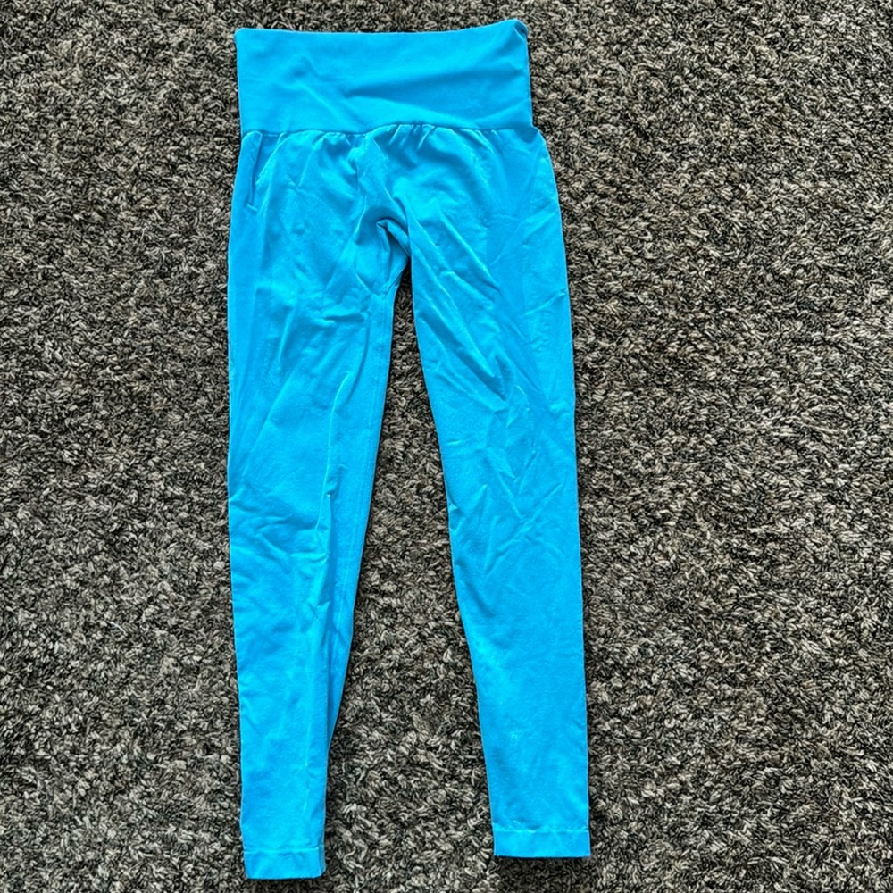 NVGTN Caribbean blue leggings size small